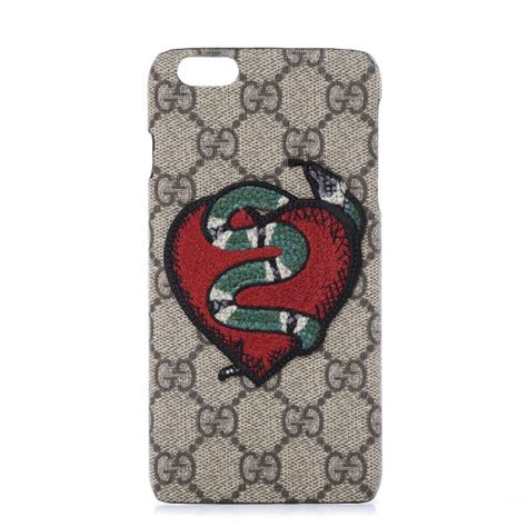 cover gucci per iphone 6 plus|GUCCI GG Supreme Monogram Kingsnake Heart Iphone 6 Plus .